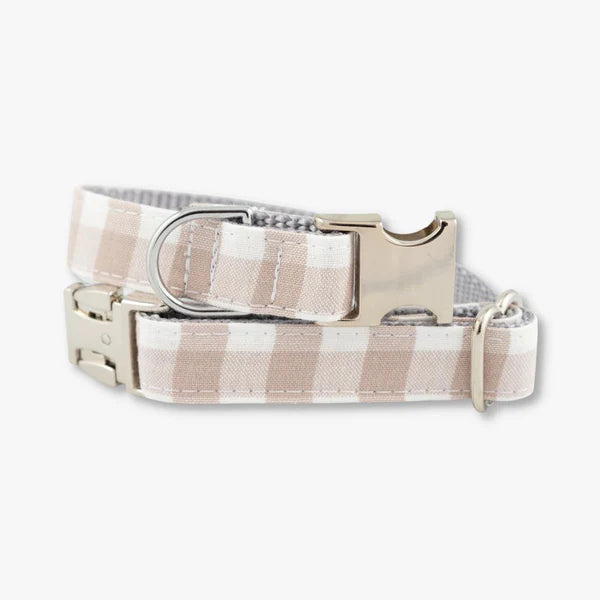 Tan Gingham Collar
