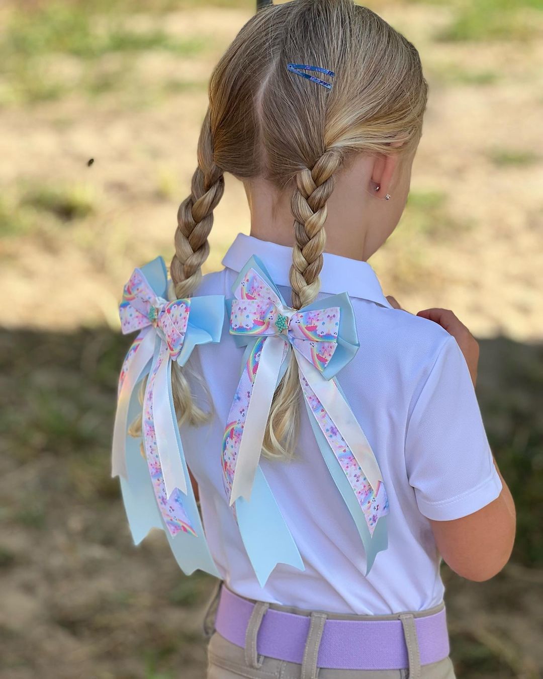 Rainbow Pretty Pony Show Bows