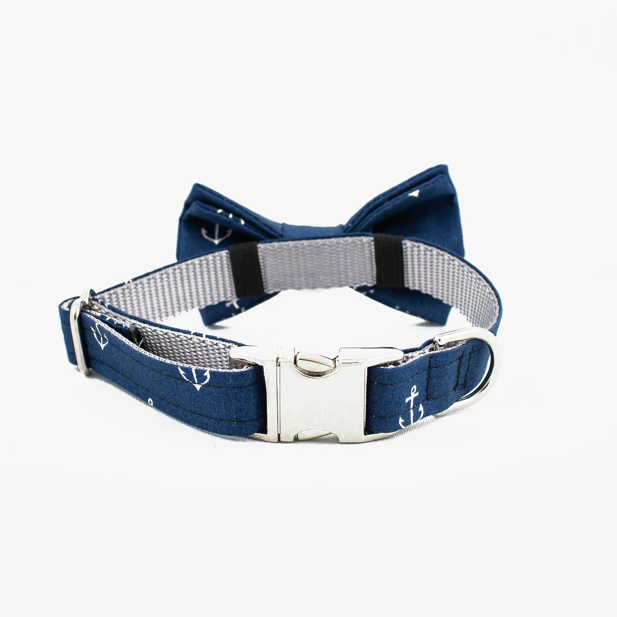 Anchors Bow Tie Dog Collar