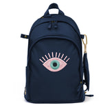 Veltri Delaire Backpack Pink Evil Eye