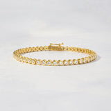 Round Bezel Tennis Bracelet