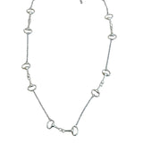 Long Silver Snaffle Necklace