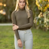 Alessia Perforated Sun Shirt Agave