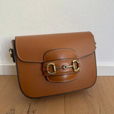 Leather Cross Body Bit Bag Chestnut