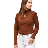 Alessia Perforated Sun Shirt Esspresso