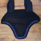 Black & Navy Crystal Bonnet