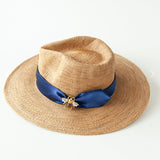 Crystal Bee Hunter Derby Hat Navy