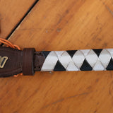 Silver Black White 3 Ribbon Zigzag Design