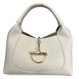 Horsebit Top Handle Cream