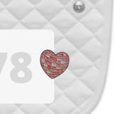 Disco Heart Number Pin
