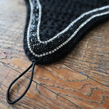 Black Crystal Tiedown Bonnet