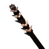 Silver Heart & Wings Spur Straps